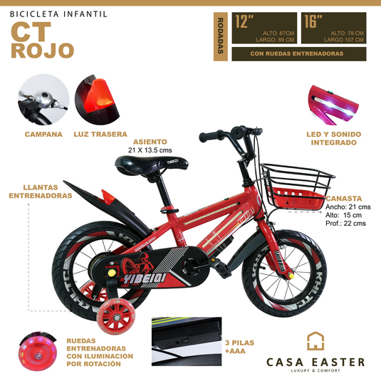 Bicicleta infantil CT de 16