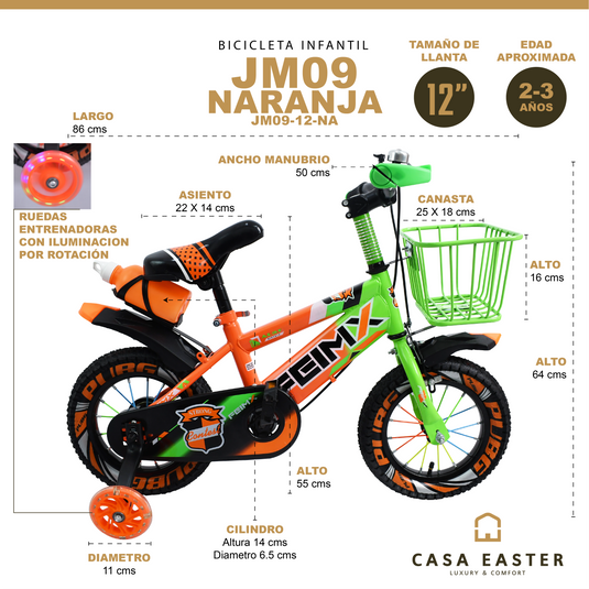 Bicicleta Infantil de 12