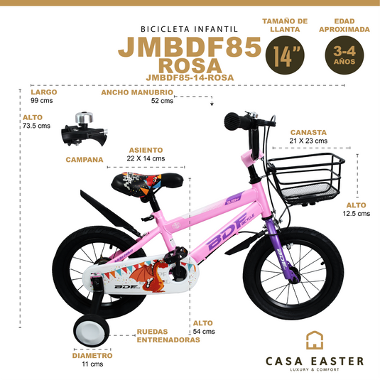 Bicicleta Infantil de 14