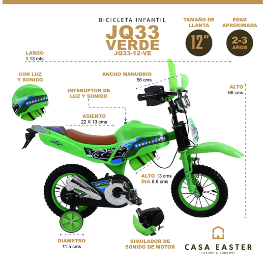 Bicicleta Infantil de 12