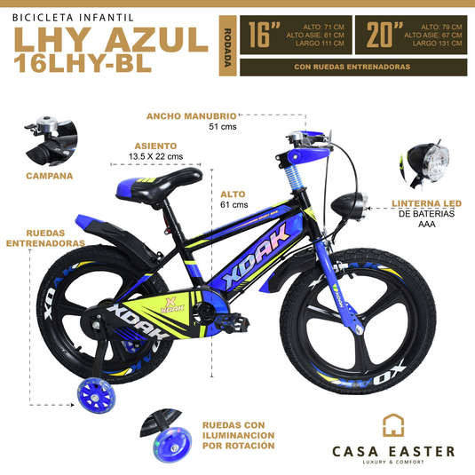 Bicicleta infantil de 16