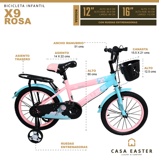 Bicicleta infantil de 12