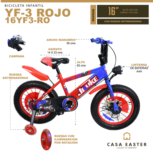 Bicicleta infantil de 16