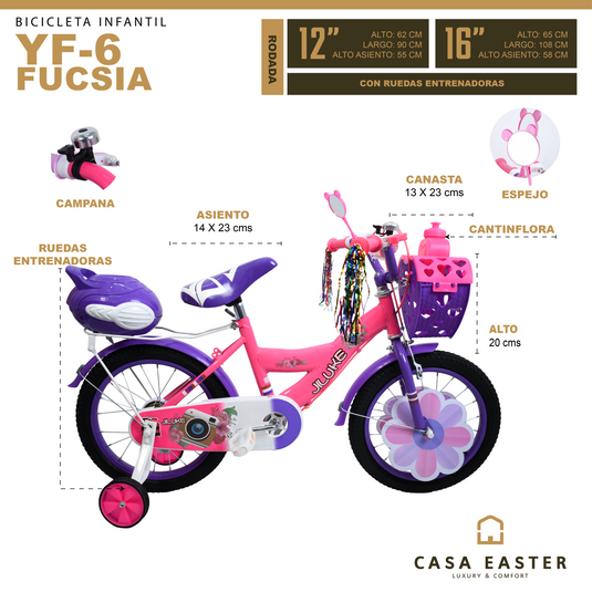 Bicicleta infantil de 16