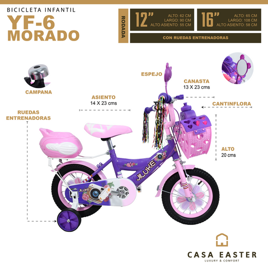 Bicicleta infantil de 12
