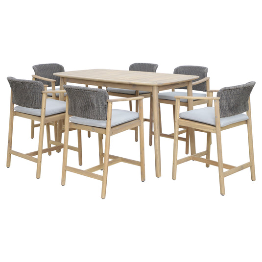 Comedor de barra Freeport color Gris 1.6 M + 4 sillas freeport de bar