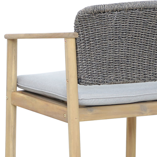 Silla Alta Freeport de madera color Gris - HUC40159