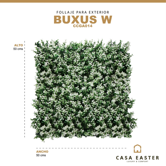 Synthetic Decorative Foliage for exterior and interior BUXUS W- CCGA014