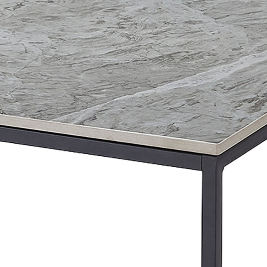 Mesa de centro  60 cm Victor / New Italy color gris - GCT1842-GR - 2401472
