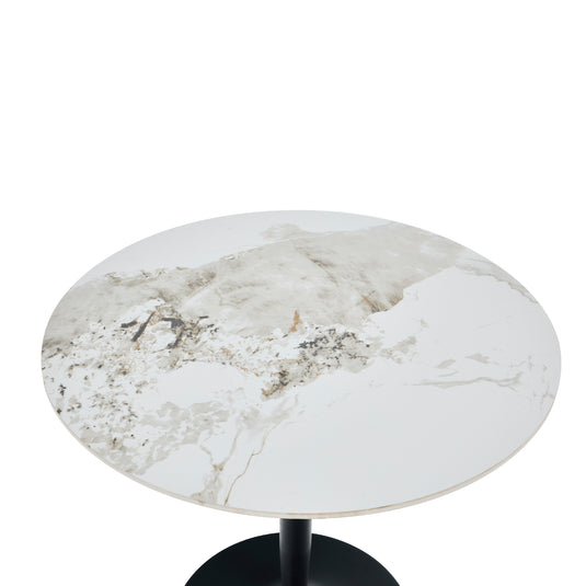 Indoor Dining Table for Restaurant D.80cm Mazra Gloss - GDT036B3