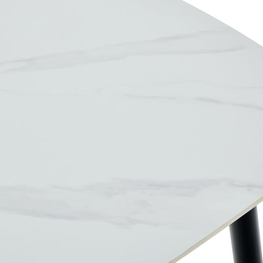 Mesa de comedor de interior 1.4M NADO para restaurante color blanco - GDT1401B3 / GDT1111B2