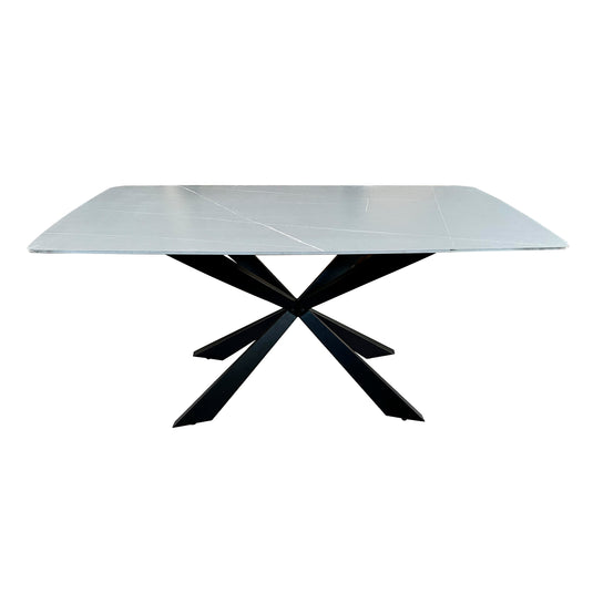 Mesa de comedor 1.6m Armani color carbón / gris - GDT2336