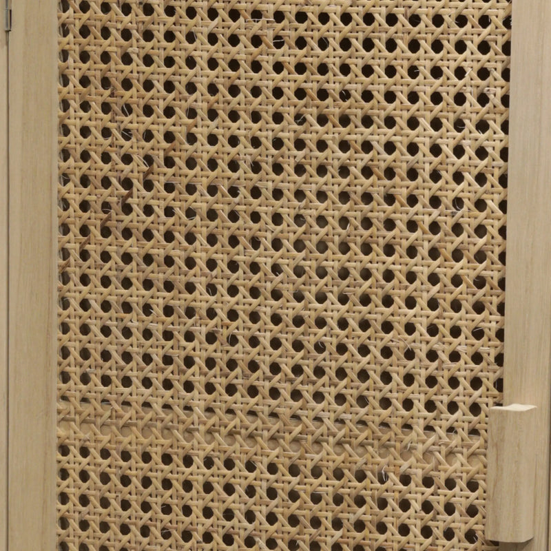 Cargue la imagen en el visor de la galería, Gabinete color natual con Rattan Paulownia-32423B-311D CasaEaster
