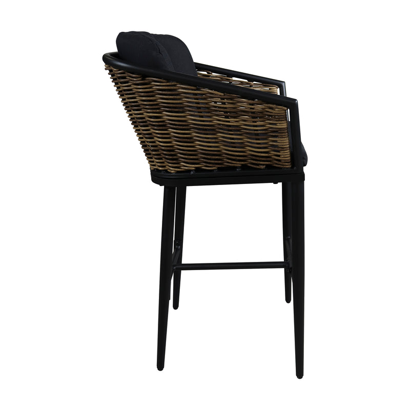 Cargue la imagen en el visor de la galería, Silla alta para exterior e interior Glamour color carbón - GLA6248316KD
