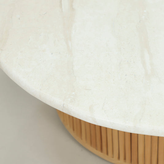 Bistro table dia. 60cm Hazel wood, Natural color - HUC28631