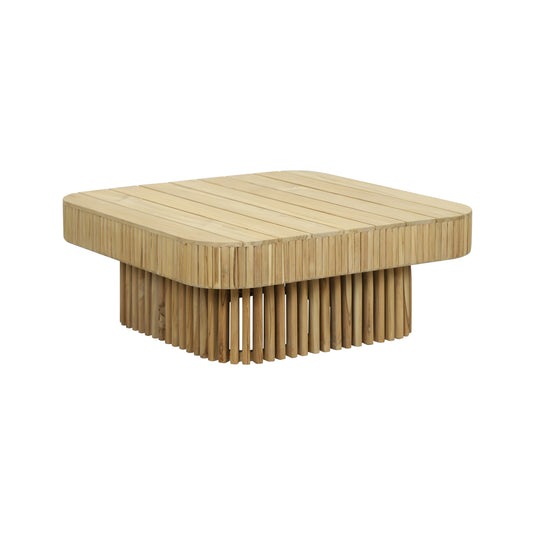 Mesa de centro Hera 90 de madera color natural - HUC32637