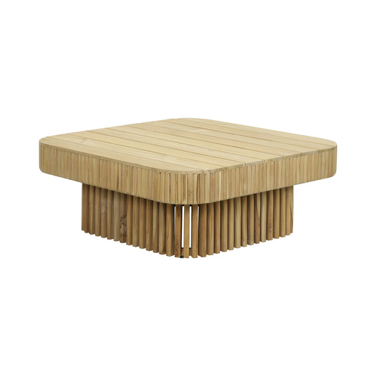 Mesa de centro Hera 90 de madera color natural - HUC32637