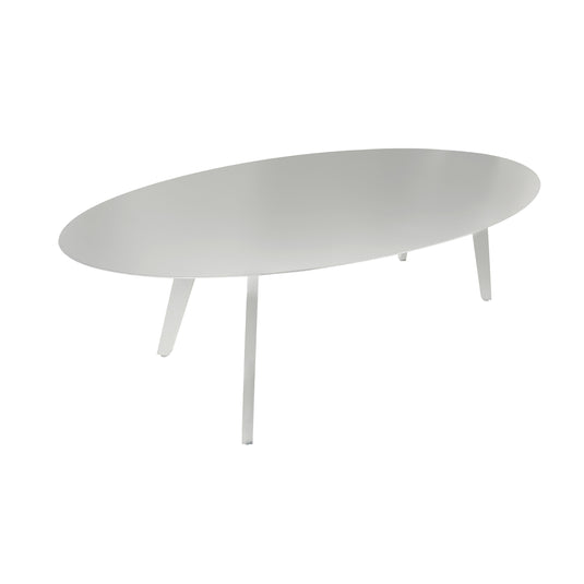 Mesa de comedor Alum Blanca Herclion 2.5*1.2 M  - STD19912-WH