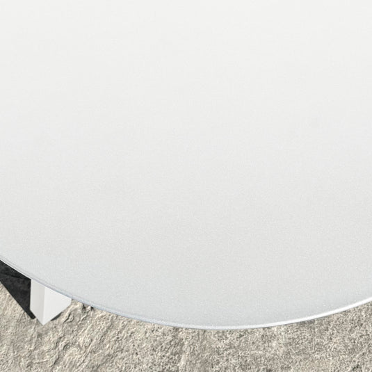 Mesa de comedor Alum Blanca Herclion 2.5*1.2 M  - STD19912-WH