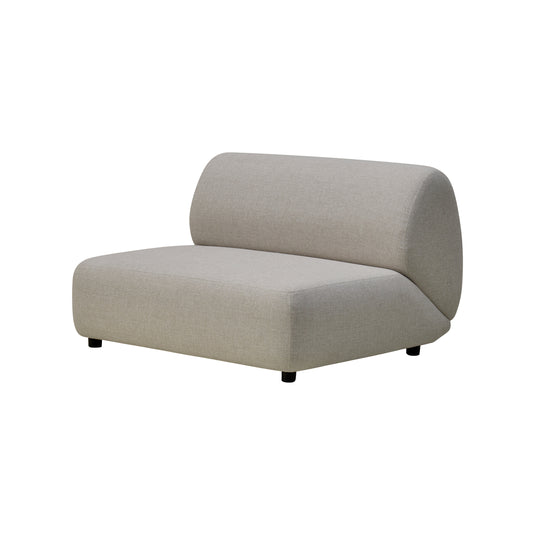 Sofá doble sin brazos Honda color gris claro - AD11072W