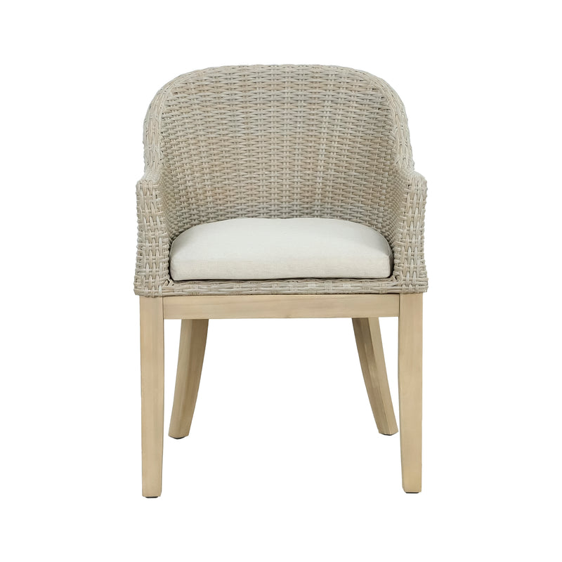 Cargue la imagen en el visor de la galería, Silla de madera Cora para interior y exterior color natural - HUC23430
