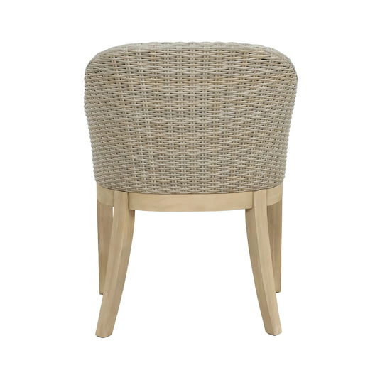 Silla de madera Cora para interior y exterior color natural - HUC23430