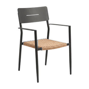 Silla de aluminio Impora color carbón - L3A-5561-210