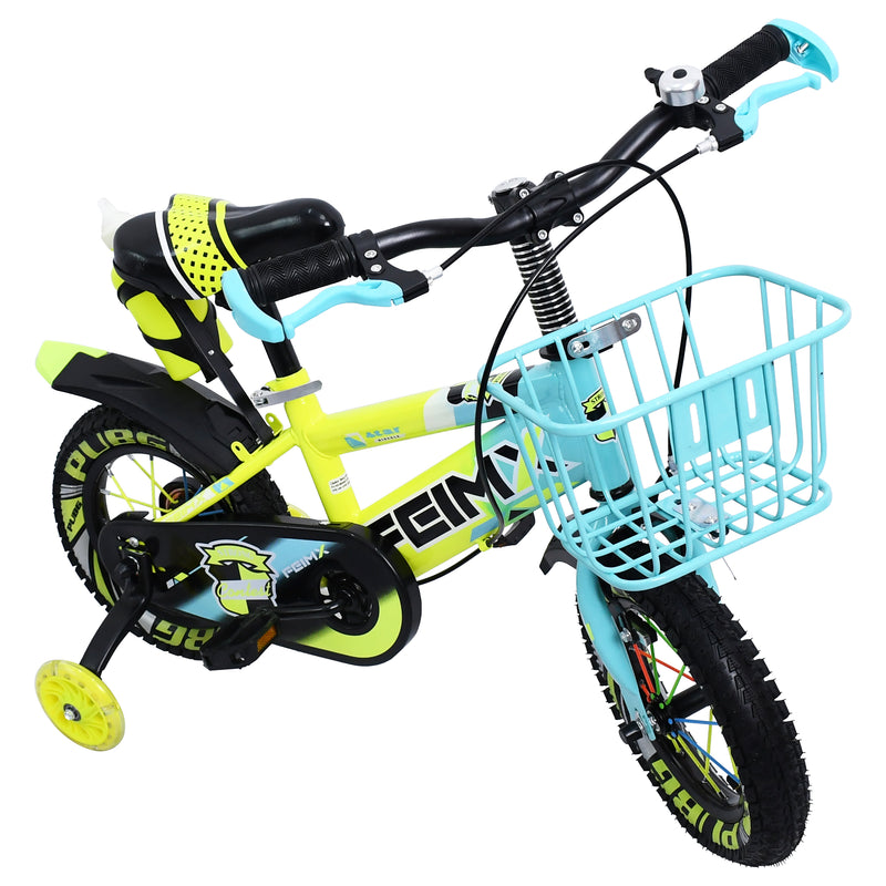 Cargue la imagen en el visor de la galería, Bicicleta Infantil de 12&quot; JM09-12 color amarillo - JM09-12-AM
