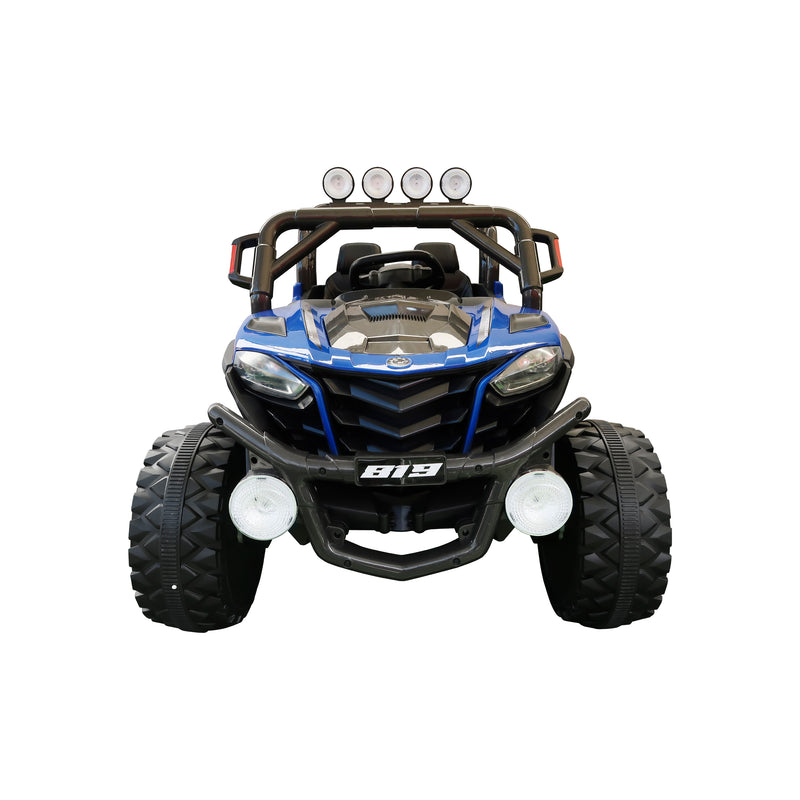 Cargue la imagen en el visor de la galería, Carrito eléctrico con control remoto infantil color azul - JMB819
