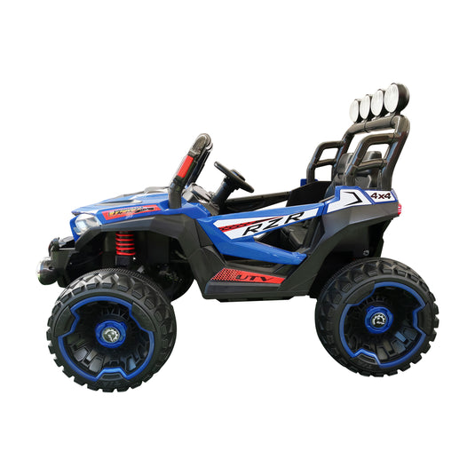 Carrito eléctrico con control remoto infantil color azul - JMB819