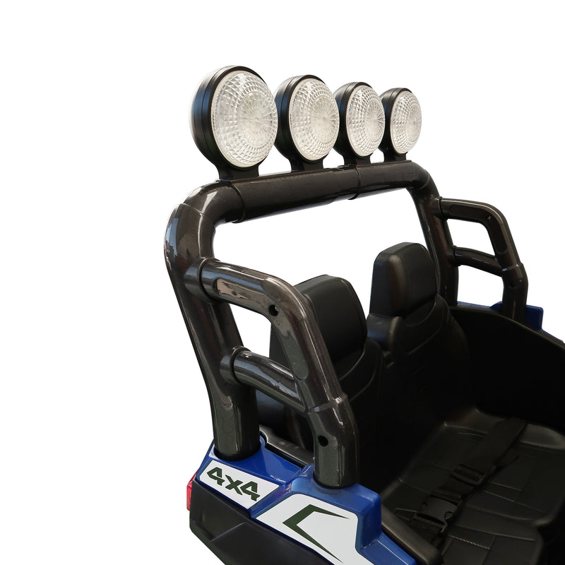 Cargue la imagen en el visor de la galería, Carrito eléctrico con control remoto infantil color azul - JMB819
