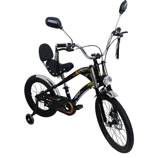 Bicicleta Infantil de 16" JQ22-16 color Negro - JQ2216-NE