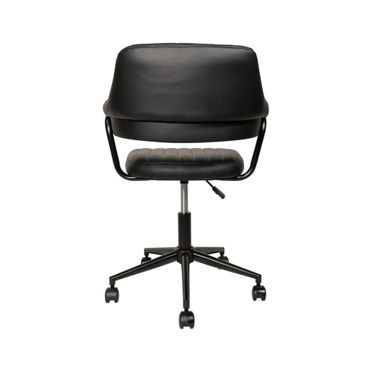 Silla De Escritorio JY1029-1-BLK para Interior de Aluminio Color Negro  - JY10291-BLK