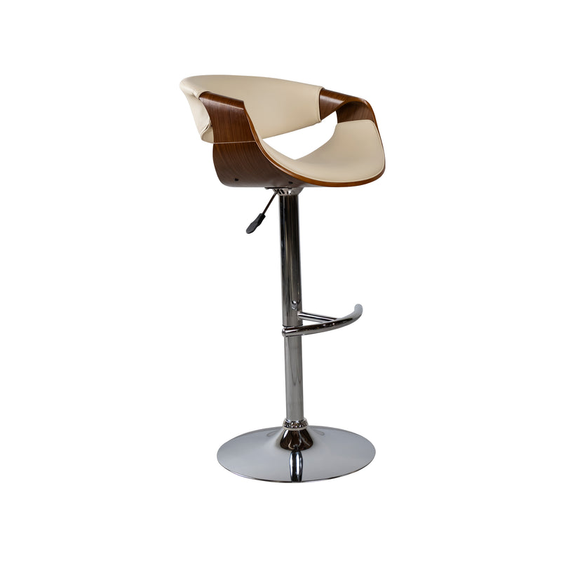 Cargue la imagen en el visor de la galería, Silla Alta de Barra para Interior JY1996 - 1038  Color Crema / café - JY1996-1038
