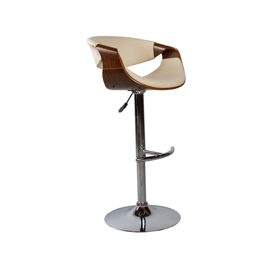 Silla Alta de Barra para Interior JY1996 - 1038  Color Crema / café - JY1996-1038