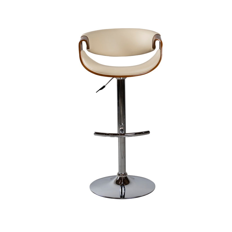 Cargue la imagen en el visor de la galería, Silla Alta de Barra para Interior JY1996 - 1038  Color Crema / café - JY1996-1038
