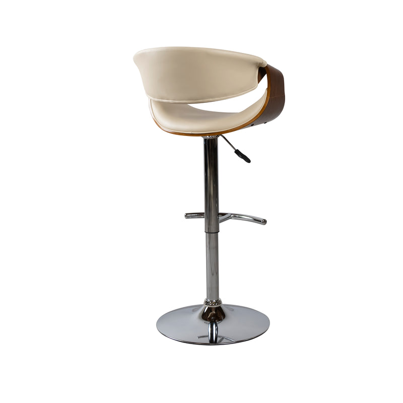 Cargue la imagen en el visor de la galería, Silla Alta de Barra para Interior JY1996 - 1038  Color Crema / café - JY1996-1038
