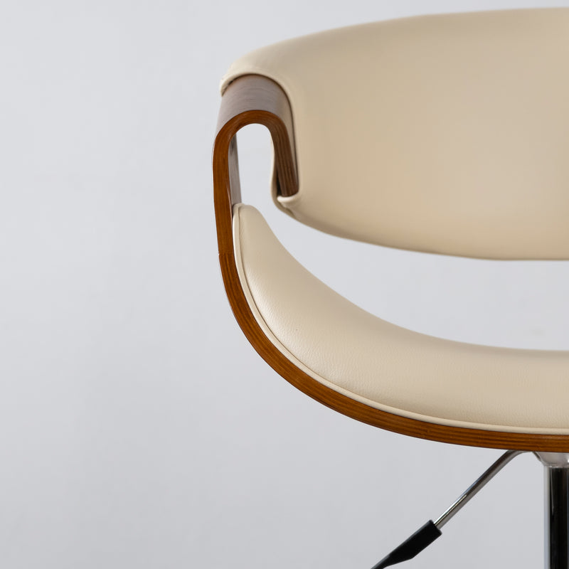 Cargue la imagen en el visor de la galería, Silla Alta de Barra para Interior JY1996 - 1038  Color Crema / café - JY1996-1038
