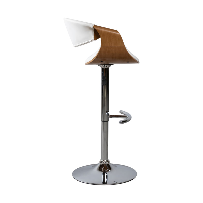 Cargue la imagen en el visor de la galería, Silla Alta de Barra para Interior JY1996 - 1040  Color  blanco / café - JY1996-1040
