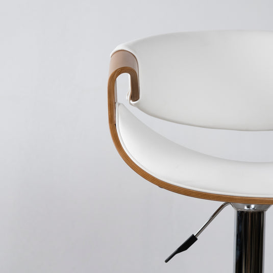 Silla Alta de Barra para Interior JY1996 - 1040  Color  blanco / café - JY1996-1040