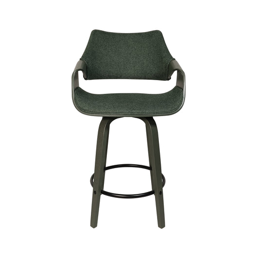 Silla alta para barra JY3075-502-VE para interior color verde - JY3075-502-VE