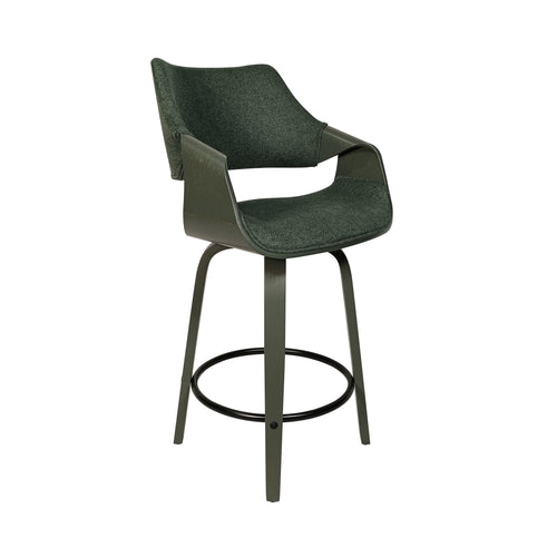 Silla alta para barra JY3075-502-VE para interior color verde - JY3075-502-VE