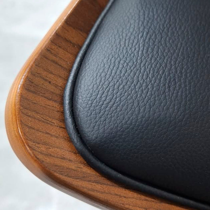 Cargue la imagen en el visor de la galería, Silla Alta para Interior 1068 color Negro &amp; Walnut con PU -  JY3080-1068

