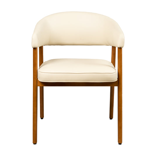 Silla de interior de madera 1021 color crema - JY6436QM1021