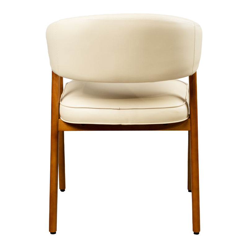 Cargue la imagen en el visor de la galería, Silla de interior de madera 1021 color crema - JY6436QM1021
