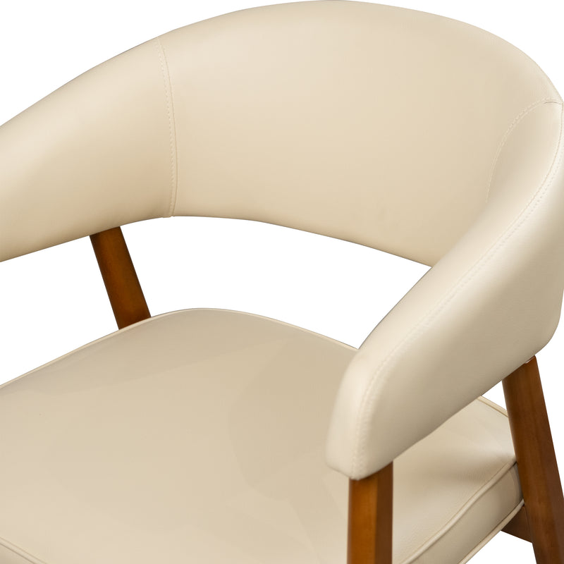 Cargue la imagen en el visor de la galería, Silla de interior de madera 1021 color crema - JY6436QM1021
