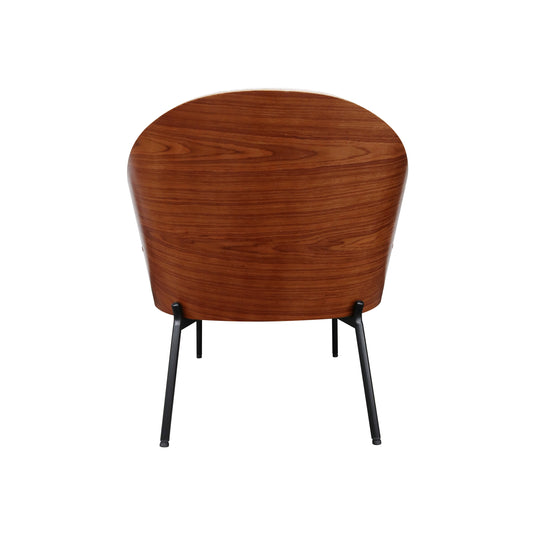 Sillón individual de interior JY9073XT - 1028 color beige&walnut - JY9073XT / 1028