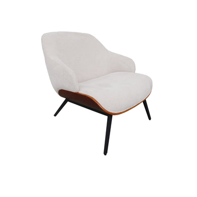 Sillón individual de Interior JY9078 - 1033 color beige&walnut - JY9078 / 1033