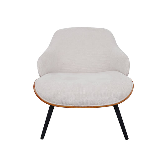 Sillón individual de Interior JY9078 - 1033 color beige&walnut - JY9078 / 1033
