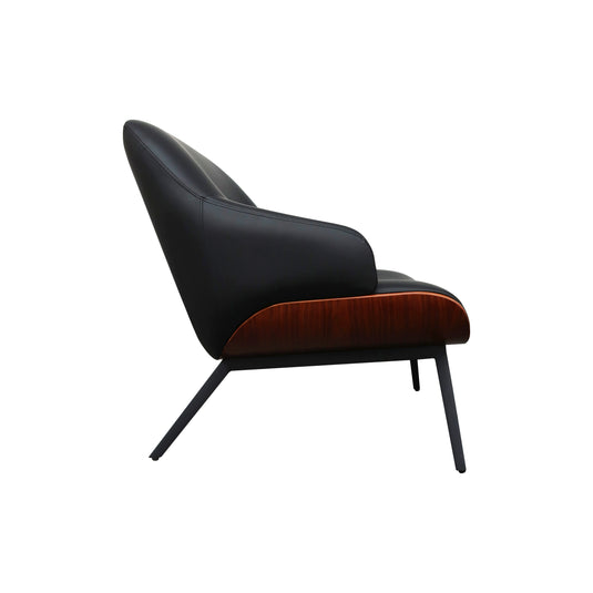Sillón individual de Interior JY9094 - 1034 color negro&walnut - JY9094 / 1034